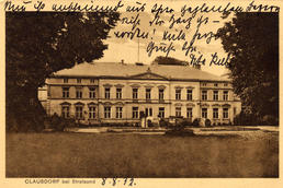 Historische Postkarte Gutshaus Klausdorf 1932 aus der Sammlung A. Kobsch, Stralsund Historische Postkarte Gutshaus Klausdorf 1932 aus der Sammlung A. Kobsch, Stralsund