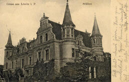 Historische Postkarte Schloss Löwitz 1908; aus der Sammlung A. Kobsch, Stralsund Historische Postkarte Schloss Löwitz 1908; aus der Sammlung A. Kobsch, Stralsund