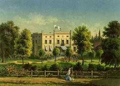 Historische Ansicht Herrenhaus Tantow um 1860 aus der Sammlung Alexander Duncker Historische Ansicht Herrenhaus Tantow um 1860 aus der Sammlung Alexander Duncker