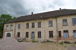 Gutshaus Teschow während der Sanierung 2020 Gutshaus Teschow während der Sanierung 2020
