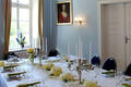 Gedeckte Tafel im Schloss Pütnitz Gedeckte Tafel im Schloss Pütnitz