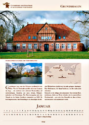 Grundshagen manor in calendar 2016