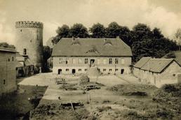 Plau Bauhof und Burg, historische Ansicht